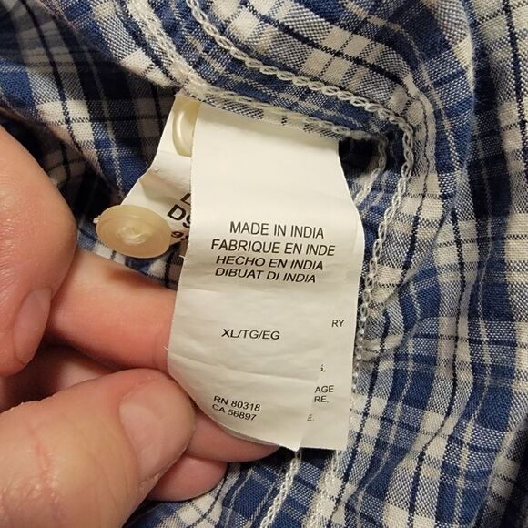 Lucky Brand California Fit Plaid Button-Down Shirt size XL - Picture 4 of 5